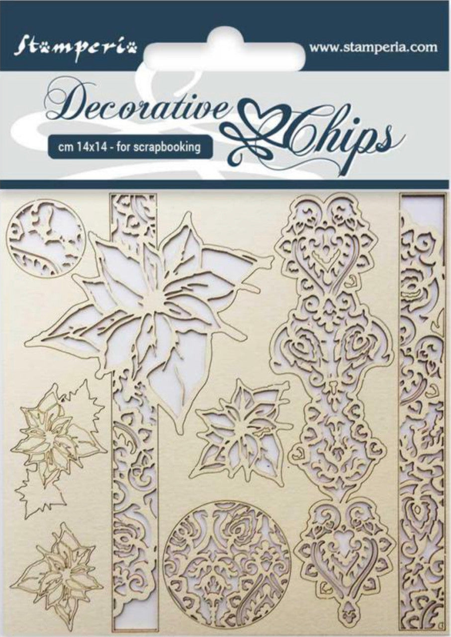 Stamperia Decorative Chips Winter